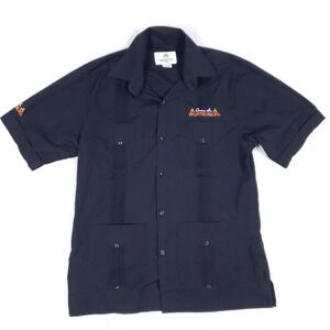 Mojito Collection Casa de Montecristo‎ Guayabera Shirt Small Black